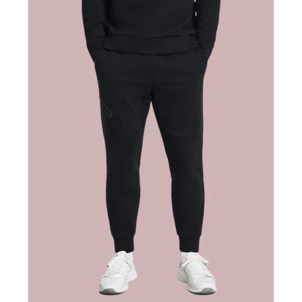 NEW Under Armour Unstoppable Fleece Grid Joggers Men's Size XLarge Black 1386544